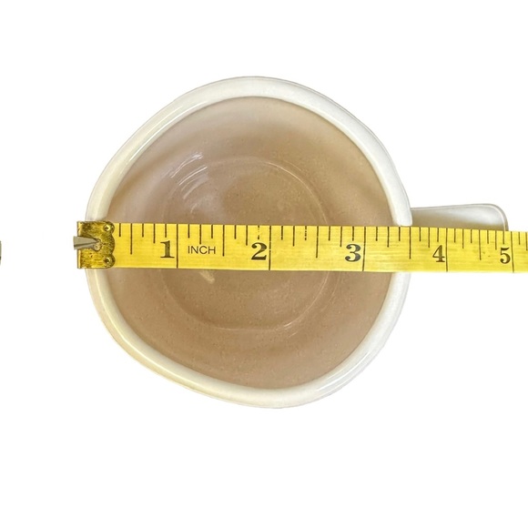 Rae Dunn BE HONEST Mug White Black Large Letters Ceramic Dimples 2018 NWT OG - Picture 11 of 12